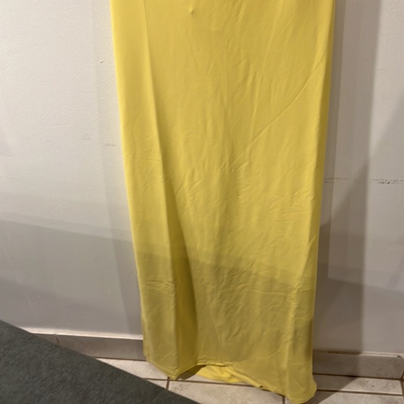 Susana Monaco one shoulder cut out lemon zest maxi Dress - Picture 10 of 11